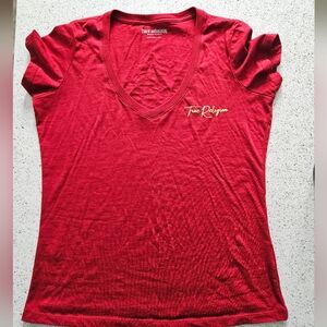 True religion V neck tee